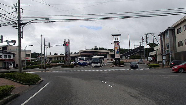 和倉温泉駅前の交差点